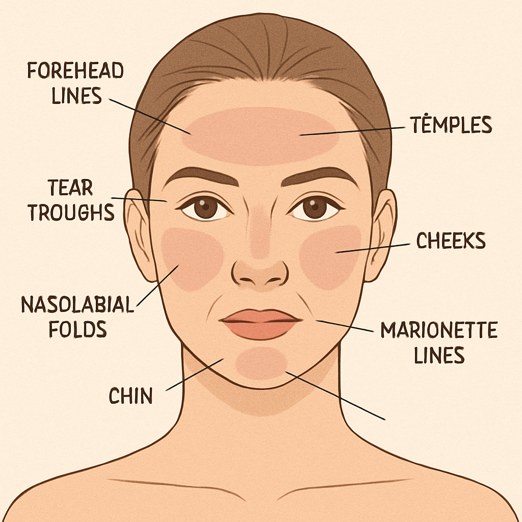 Dermal Filler Treatment Areas